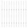 Postes de Cerca 22 pcs U-Channel Plata 100 cm Acero | Foro24.es | Tu tienda online para hogar, jardín y más Foro24.es