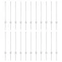 Postes de Cerca 22 pcs U-Channel Plateado 120 cm Acero | Foro24.es | Tu tienda online para hogar, jardín y más Foro24.es