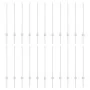 Postes de Cerca 44 pcs U-Channel Plata 140 cm Acero | Foro24.es | Tu tienda online para hogar, jardín y más Foro24.es