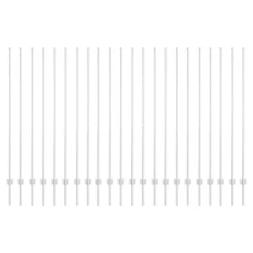 Postes de cercado 44 pcs U-Channel Plateado 200