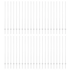 Postes de Cerca 88 pcs U-Channel Plateado 200 cm