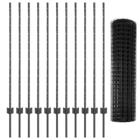 Cerca Euro de con 22 postes en U Gris 1.2x25 m de