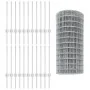 Cerca Euro con 11 postes en U Plata 0.6x50 m Acero | Foro24.es | Tu tienda online para hogar, jardín y más Foro24.es