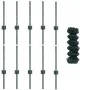 Cerco de Malla Eslabonada con 10 Postes U Verde 0.4x10 m Acero | Foro24.es | Tu tienda online para hogar, jardín y más Foro24.es