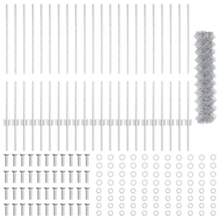 Juego de Vallas de Jardín Juego de 2 Acero galvanizado 25 x 1 m | Foro24.es | Tu tienda online para hogar, jardín y más Foro24.es