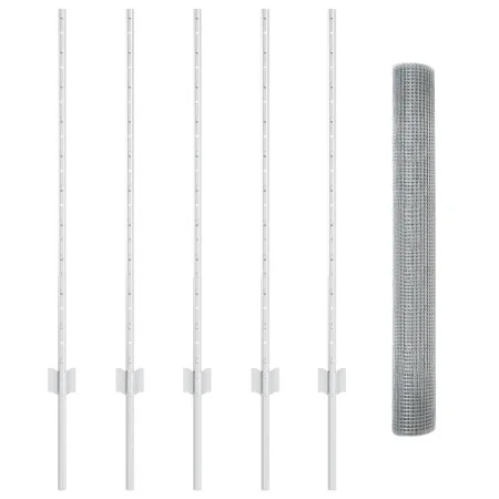 Set de Cerca de Malla de Pollo Set de 2 Acero galvanizado 10 x 1 m | Foro24.es | Tu tienda online para hogar, jardín y más Foro24.es