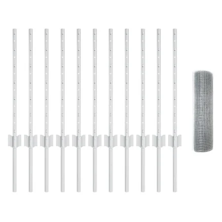 Set de Cerca de Malla para Pollos Set de 2 Acero galvanizado | Foro24.es | Tu tienda online para hogar, jardín y más Foro24.es
