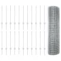 Cerca de Alambre Soldado con 22 Postes U Plata 0.8x50 m Acero | Foro24.es | Tu tienda online para hogar, jardín y más Foro24.es