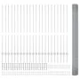 Valla de Alambre Soldado con 44 U Posts Plateada 1.4x50 m de Acero | Foro24.es | Tu tienda online para hogar, jardín y más Foro24.es