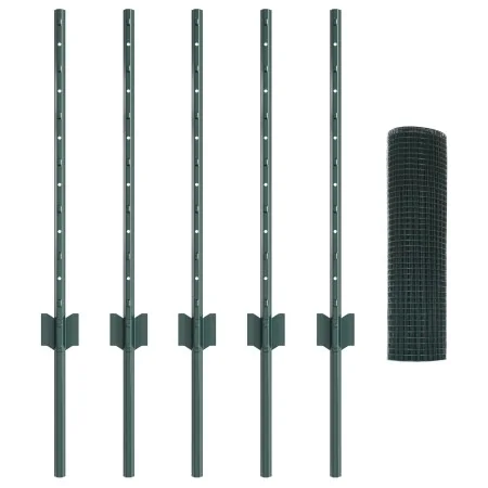 Conjunto de Paneles de Cerca Rústicos Set de 2 Verde Metal | Foro24.es | Tu tienda online para hogar, jardín y más Foro24.es