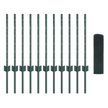 Juego de Cerca de Malla para Pollos Set de 2 Verde PVC, Metal | Foro24.es | Tu tienda online para hogar, jardín y más Foro24.es