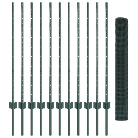 Conjunto de cerca de jardín de alambre de gallinero Juego de 2 Verde | Foro24.es | Tu tienda online para hogar, jardín y más Foro24.es