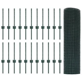 Cerca de Alambre Soldado con 22 postes U Verde 0.4x50 m Acero von , Zaunpfosten - Ref: Foro24-3336501, Preis: 108,43 €, Rabat...
