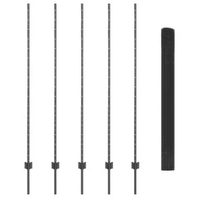 Cerca de Alambre Soldado con 10 Postes U Gris 1.5x10 m de Acero von , Zaunpfosten - Ref: Foro24-3336574, Preis: 73,87 €, Raba...