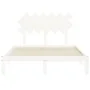 Estructura de cama con cabecero madera maciza blanco 120x200 cm de vidaXL, Camas y somieres - Ref: Foro24-3193722, Precio: 13...