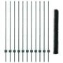 Postes de Cerca 11 pcs U-Channel Verde 140 cm Acero, Cerca Hexagonal Verde 1.4x25 m Acero | Foro24.es | Tu tienda online para hogar, jardín y más Foro24.es