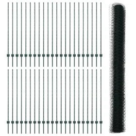 Comprar Postes de Cerca 11 pcs U-Channel Verde