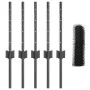 Postes para Cercas 5 pcs U-Channel Gris 40 cm Acero, Cerca Hexagonal Gris 0.4x10 m Acero | Foro24.es | Tu tienda online para hogar, jardín y más Foro24.es