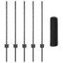 Postes de Valla 5 pcs U-Channel Gris 80 cm Acero, Valla Hexagonal Gris 0.8x10 m Acero | Foro24.es | Tu tienda online para hogar, jardín y más Foro24.es