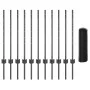 Postes de Cerca 11 pcs U-Channel Gris 80 cm Acero, Cerca Hexagonal Gris 0.8x25 m Acero | Foro24.es | Tu tienda online para hogar, jardín y más Foro24.es