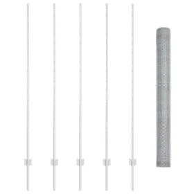 Poste de Cerca 10 pcs U-Channel 150 cm Acero
