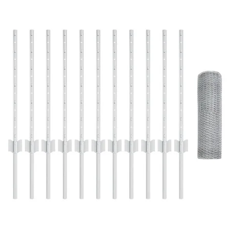 Juego de Vallas de Jardín 2 piezas Acero galvanizado 25 x 0.5 m | Foro24.es | Tu tienda online para hogar, jardín y más Foro24.es