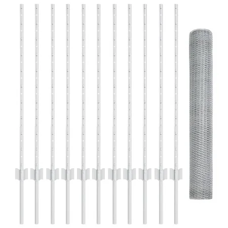 Juego de cercas de jardín Set de 2 Acero galvanizado | Foro24.es | Tu tienda online para hogar, jardín y más Foro24.es