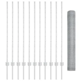 Juego de Cerca de Juego de 2 Acero galvanizado