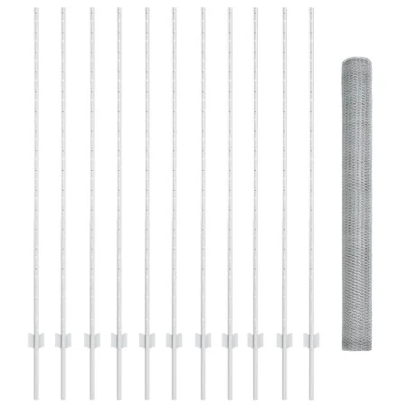 Set de Cerca Jardín Set de 2 Acero Galvanizado Cerca de 25 x 1.5 m | Foro24.es | Tu tienda online para hogar, jardín y más Foro24.es