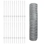 Posts de cerca 11 pcs U-Channel 80 cm Acero Galvanizado, Cerca Hexagonal 0,8x50 m Acero Galvanizado | Foro24.es | Tu tienda online para hogar, jardín y más Foro24.es