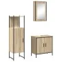 Conjunto de Muebles de Baño de 3 Piezas Roble de Madera Ingenierada | Foro24.es | Tu tienda online para hogar, jardín y más Foro24.es