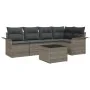 Conjunto de Sofá de 5 Piezas de Jardín con Cojines Ratán Poliéster Negro by , Outdoor sofas - Ref: Foro24-3345369, Price: 393...