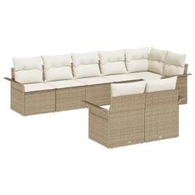 Juego de sofá de jardín de 8 piezas con cojines Beige Poliratán von , Outdoor-Sofas - Ref: Foro24-3345411, Preis: 601,59 €, R...
