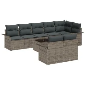 Conjunto de Sofá de Jardín de 8 Piezas con Cojines Negro Poliratán de , Sofás de exterior - Ref: Foro24-3345419, Precio: 606,...