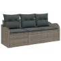 Set de Sofá de Jardín de 3 Piezas con Cojines Gris de Ratán Poli | Foro24.es | Tu tienda online para hogar, jardín y más Foro24.es
