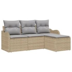 Conjunto de Sofá de Jardín de 4 Piezas con