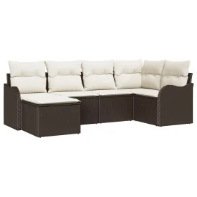 Conjunto de Sofás de Jardín de 6 Piezas con