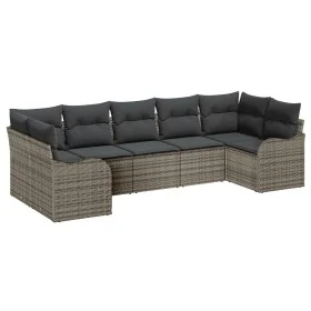 Conjunto de Sofás de Jardín de 7 Piezas con