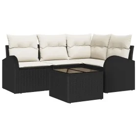 Juego de Sofás de Jardín de 4 Piezas con Cojines Marrón Poliratán von , Outdoor-Sofas - Ref: Foro24-3346027, Preis: 348,32 €,...