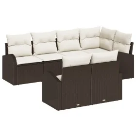 Conjunto de Sofá de Jardín de 7 Piezas con