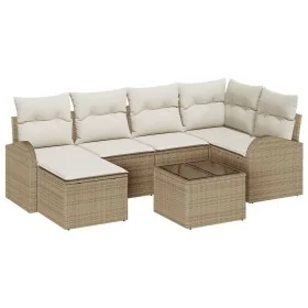 Conjunto de 7 Piezas de Sofá de Jardín con