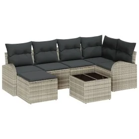 Conjunto de Sofá de Jardín de 7 Piezas con