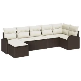 Conjunto de Sofá de Jardín de 7 Piezas con
