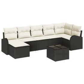 Juego de Sofá de Jardín de 7 Piezas con Cojines Marrón Ratán Poli von , Outdoor-Sofas - Ref: Foro24-3346137, Preis: 491,51 €,...