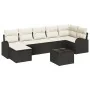 Juego de Sofá de Jardín de 7 Piezas con Cojines Marrón Ratán Poli by , Outdoor sofas - Ref: Foro24-3346137, Price: 491,51 €, ...