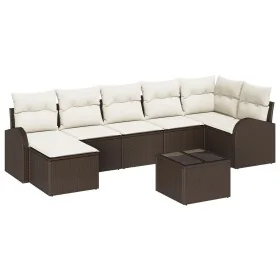 Conjunto de sofá de jardín de 7 piezas con