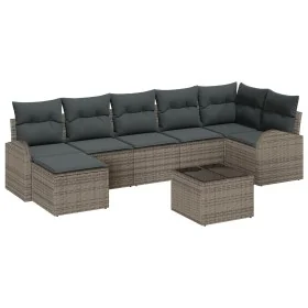 Conjunto de sofá de jardín de 7 piezas con cojines de ratán poliratán negro by , Outdoor sofas - Ref: Foro24-3346139, Price: ...