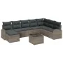 Set de sofá de jardín de 8 piezas con cojines de ratán sintético negro von , Outdoor-Sofas - Ref: Foro24-3346169, Preis: 539,...