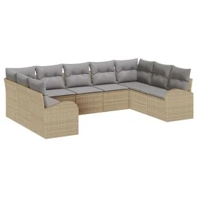 Conjunto de Sofá de Jardín de 9 Piezas con