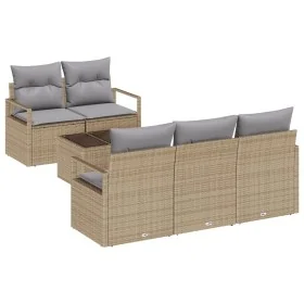 Conjunto de Sofás de Jardín de 6 Piezas con